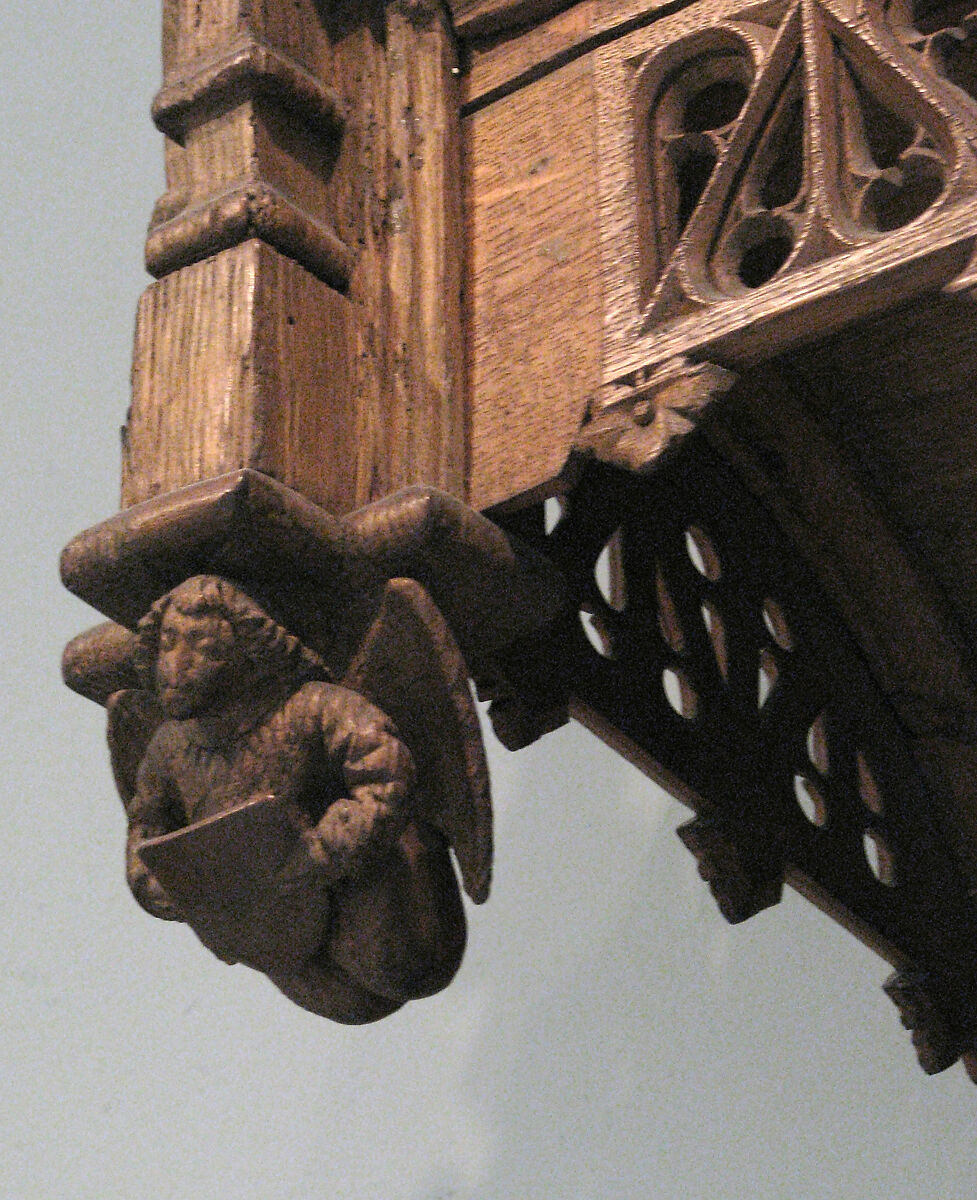 Canopied Seat, Oak, French