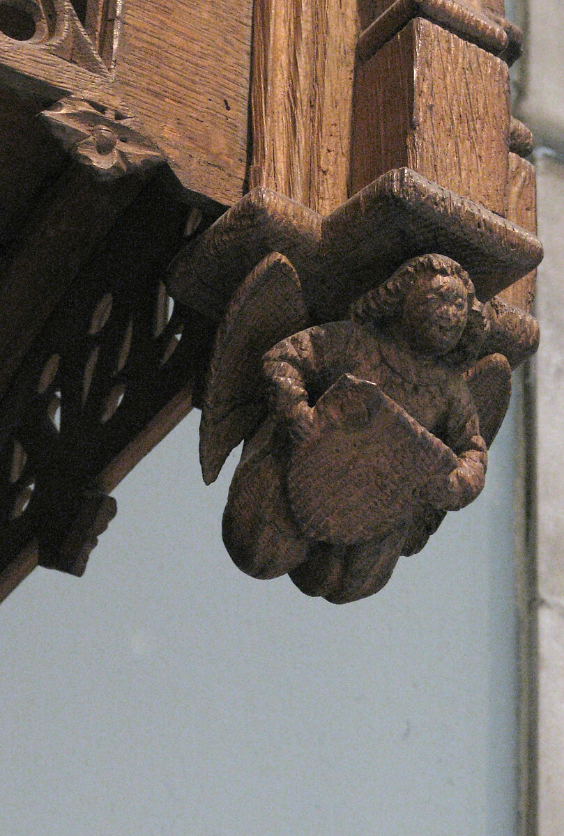 Canopied Seat, Oak, French