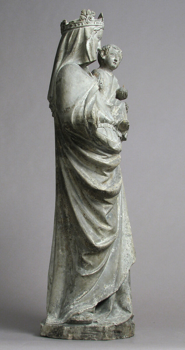 Virgin and Child, Limestone with traces of polychromy, French