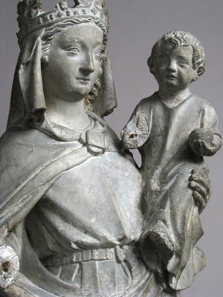 Virgin and Child, Limestone with traces of polychromy, French
