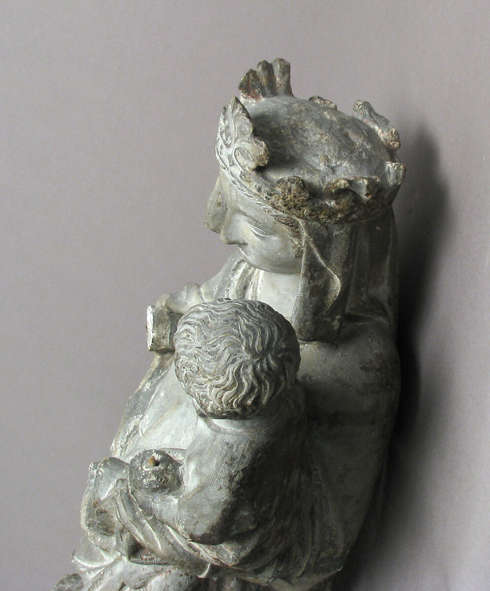 Virgin and Child, Limestone with traces of polychromy, French