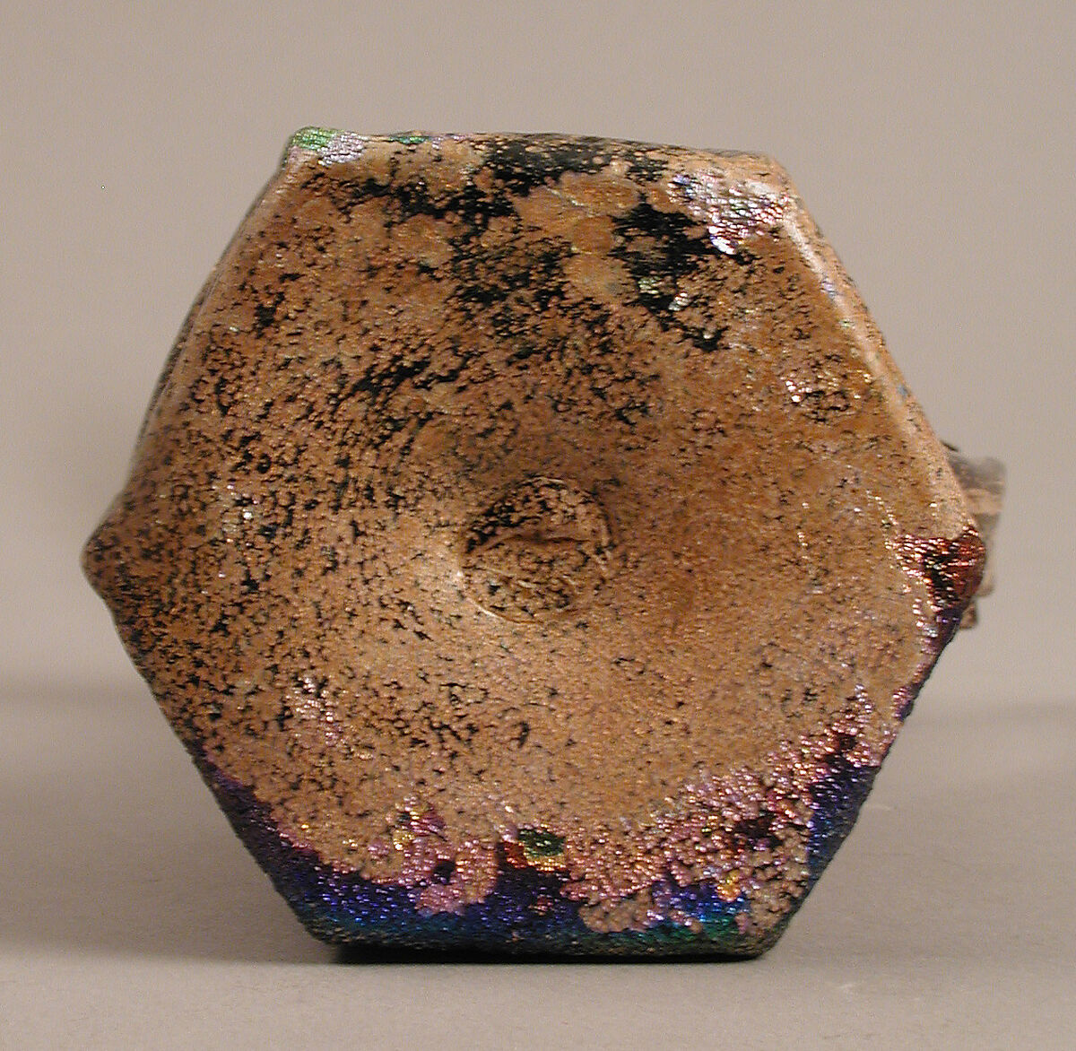 Hexagonal Jug, Moulded glass, Byzantine