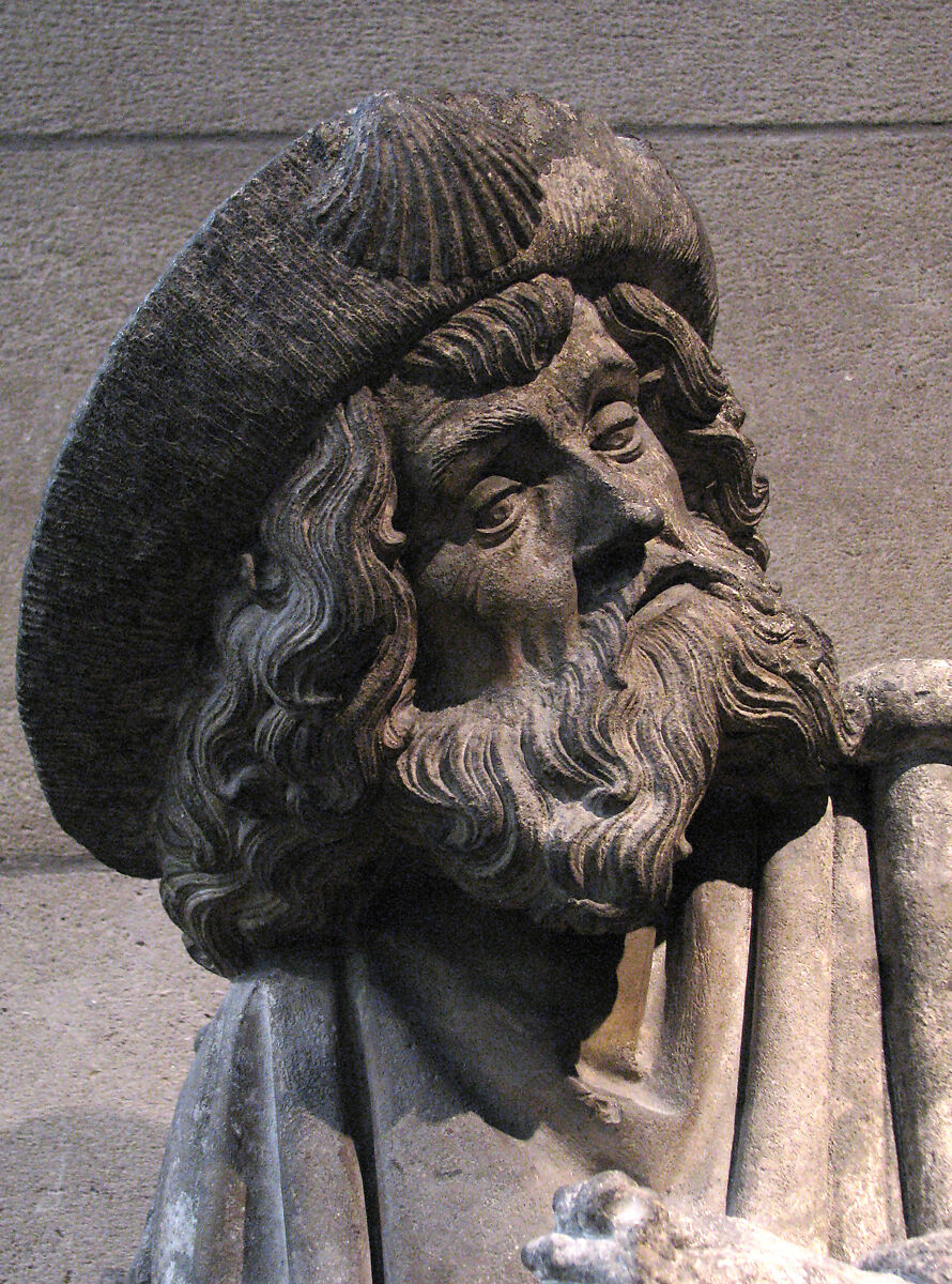 Saint James the Greater, Limestone, originally with paint, French