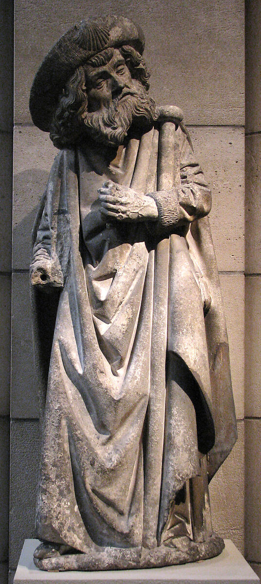Saint James the Greater, Limestone, originally with paint, French 