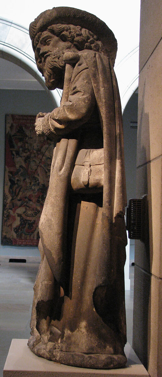 Saint James the Greater, Limestone, originally with paint, French