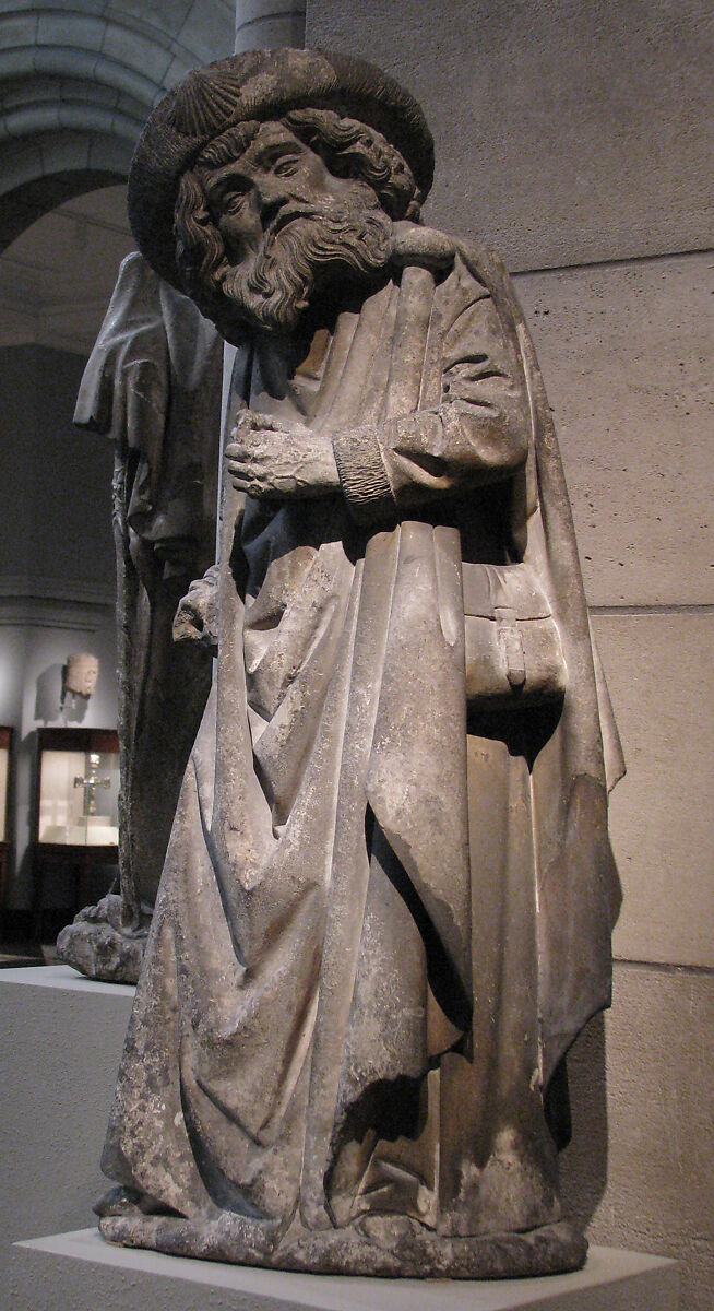 Saint James the Greater, Limestone, originally with paint, French