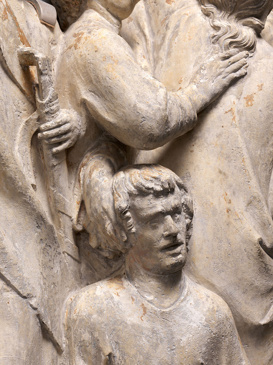 Relief of the Betrayal and Arrest of Jesus, Limestone with traces of polychromy and gilding, French