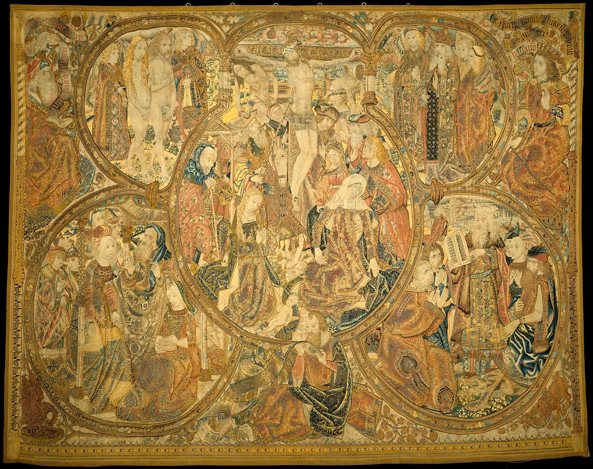 The Fall and Redemption of Man, Wool warp, wool, silk, silver and gilt wefts, South Netherlandish