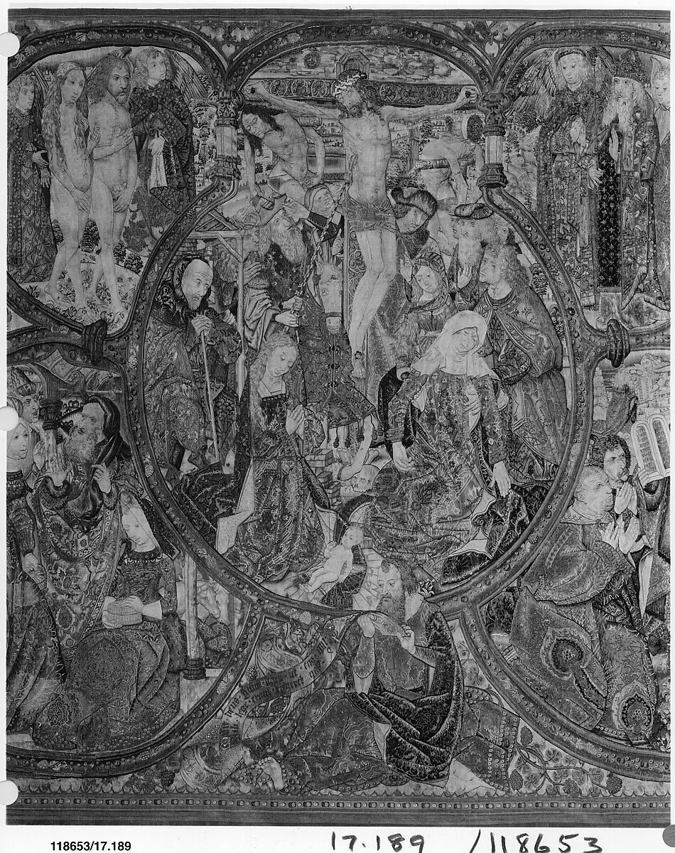 The Fall and Redemption of Man, Wool warp, wool, silk, silver and gilt wefts, South Netherlandish