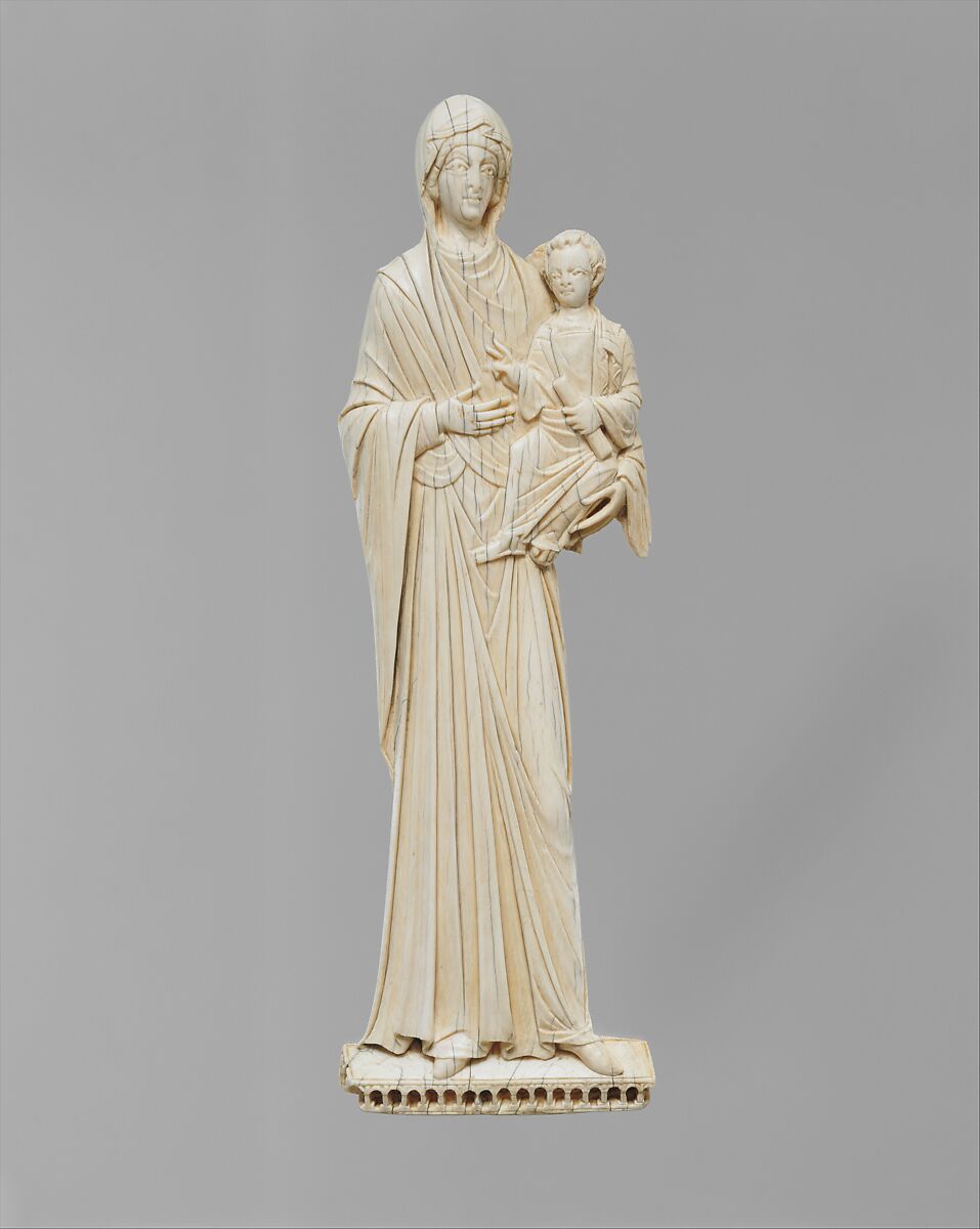 Icon with the Virgin and Child, Elephant ivory, Byzantine 