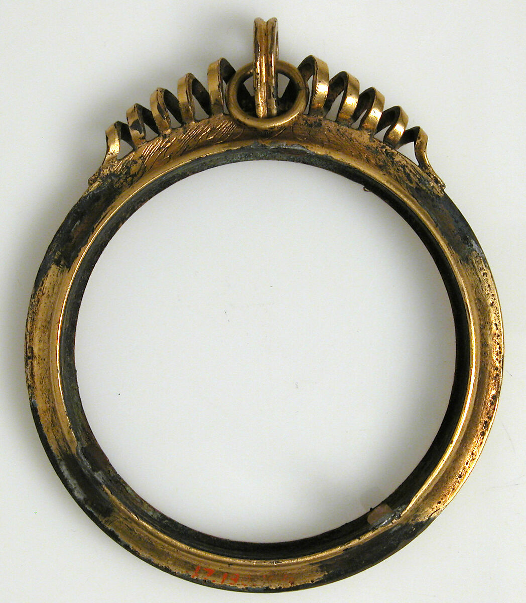 Frame, Medallion, Gilded copper alloy, British