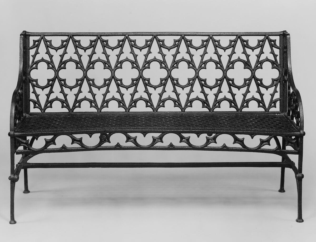Bench, Cast iron, American 