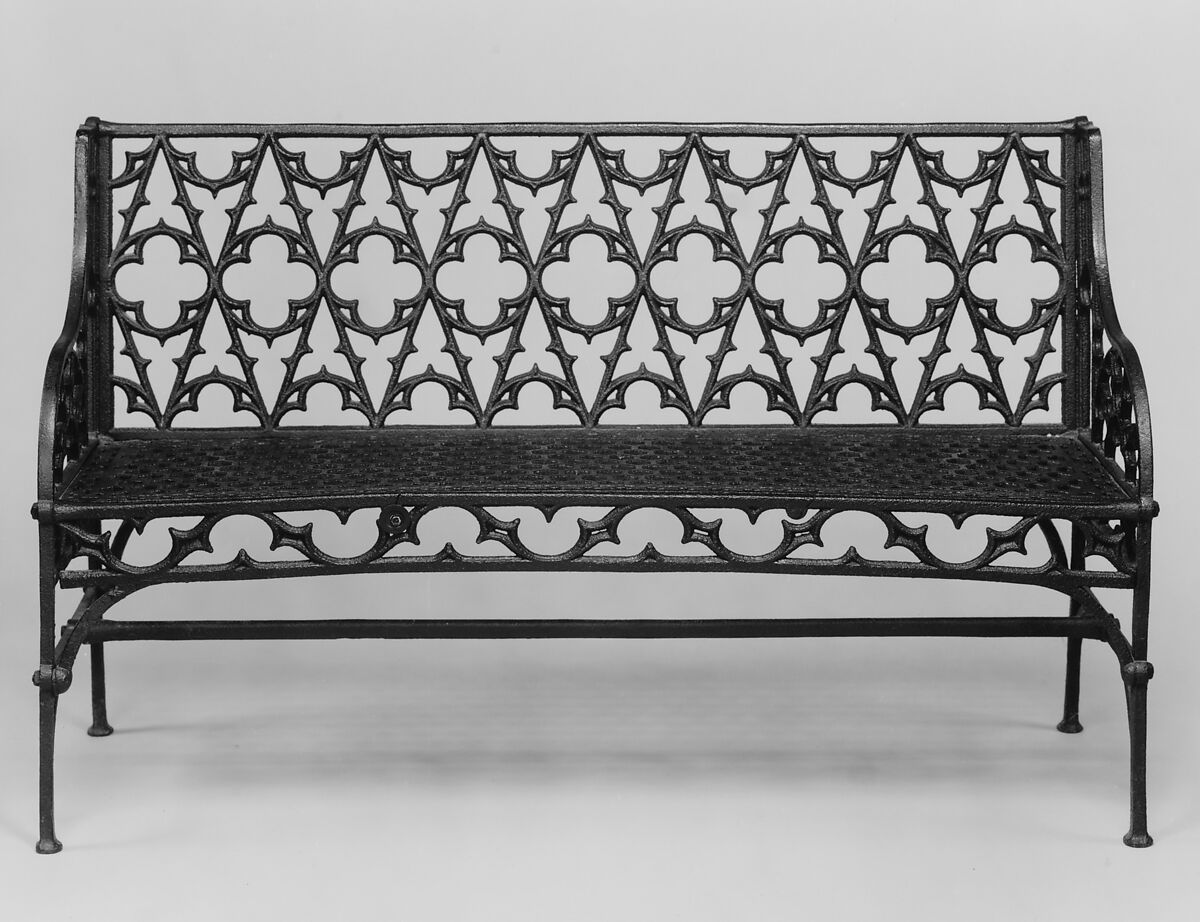 Bench, Cast iron, American 