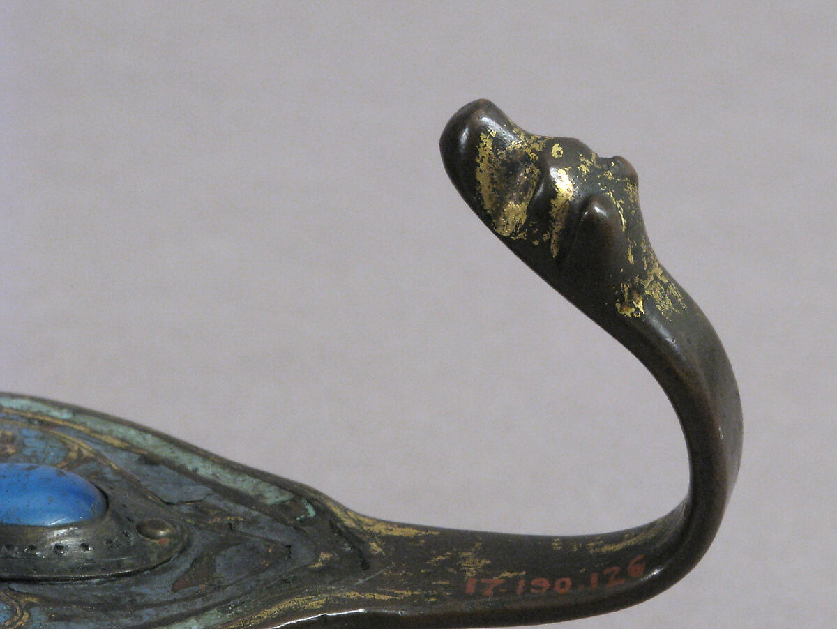 Incense Boat, Champlevé enamel, copper-gilt, French