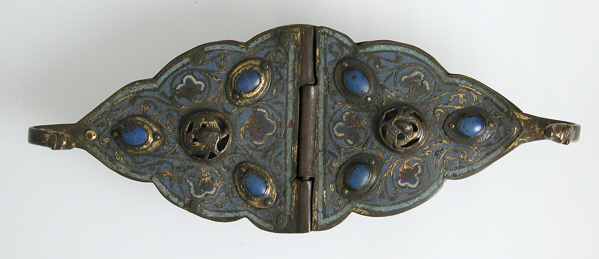 Incense Boat, Champlevé enamel, copper-gilt, French