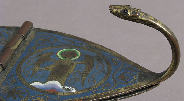 Incense Boat, Champlevé enamel and gilded copper, French