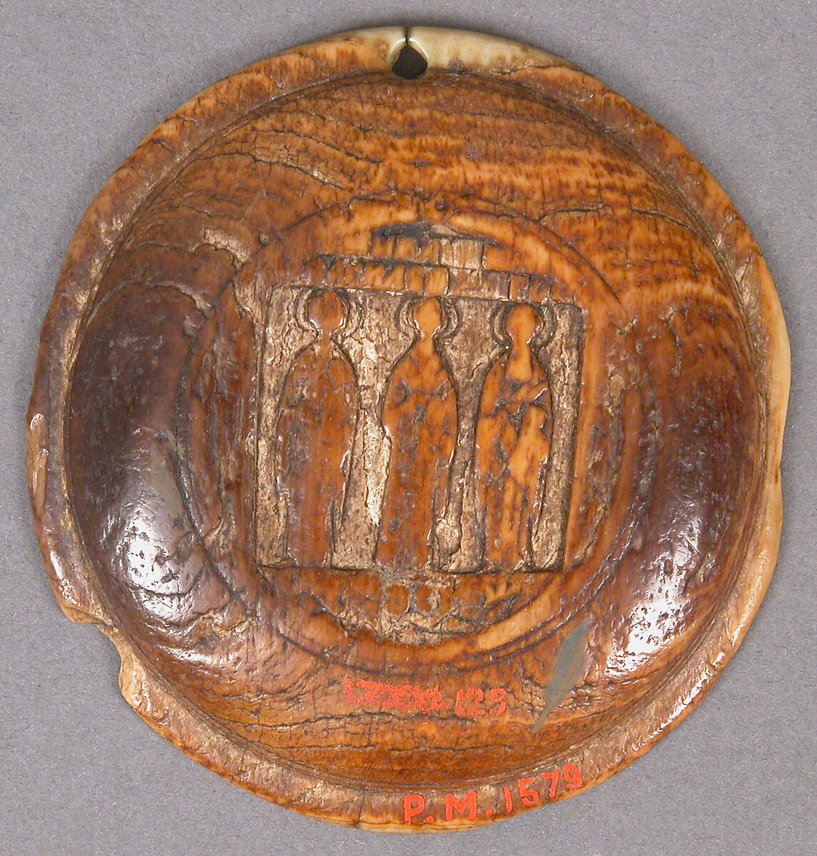 Disk from a Panagiarion with the Virgin and Child, Elephant ivory, Russian