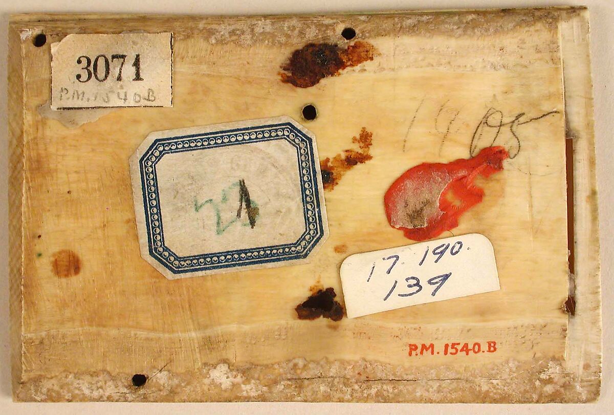 Panels from an Ivory Casket with the Story of Adam and Eve, Elephant ivory, gilding, and polychromy, Byzantine