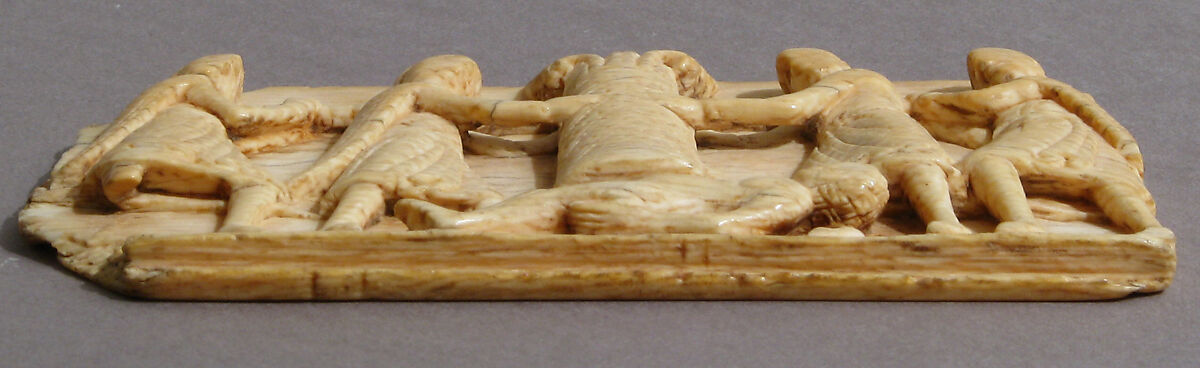 Panel with Scene from the Life of a Saint, Elephant ivory, North Spanish