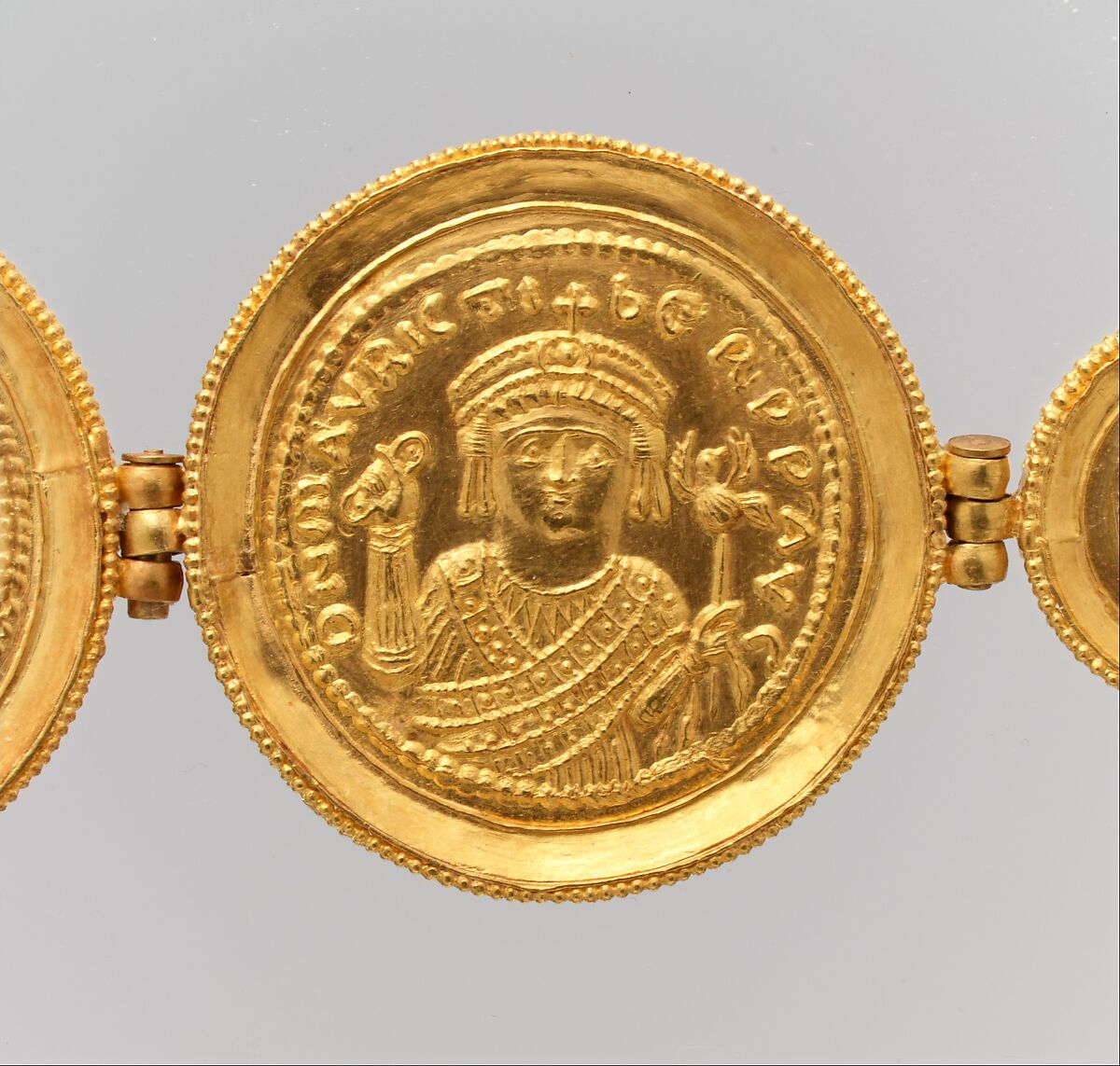 Girdle with Coins and Medallions, Settings: gold - sheet: wire - beaded.  Coins: gold - stamped., Byzantine