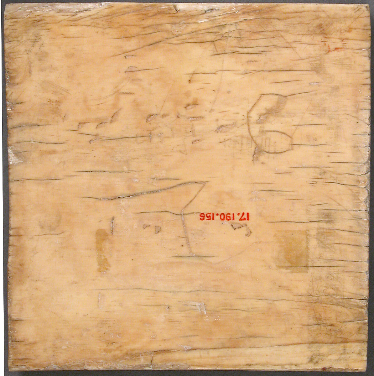 Plaque with God Creating the Animals, Elephant ivory, South Italian