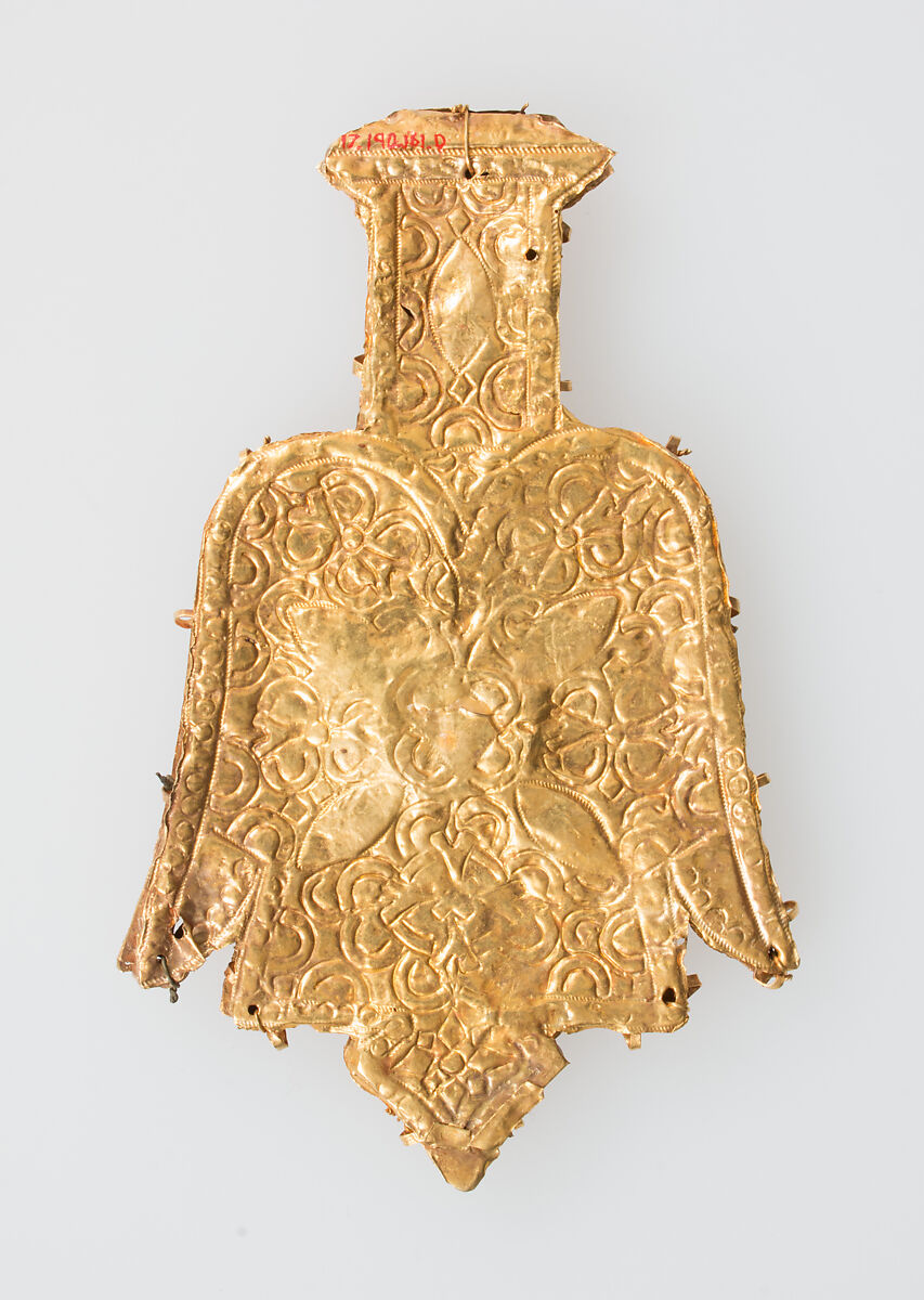 Elements from a Necklace, Gold, cloisonnè enamel, Spanish