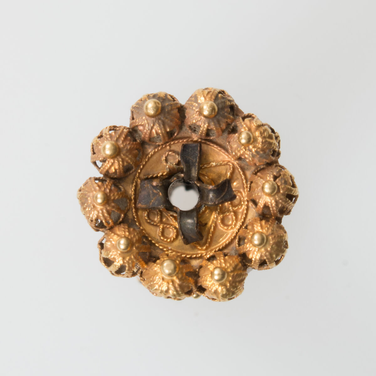 Elements from a Necklace, Gold, cloisonnè enamel, Spanish