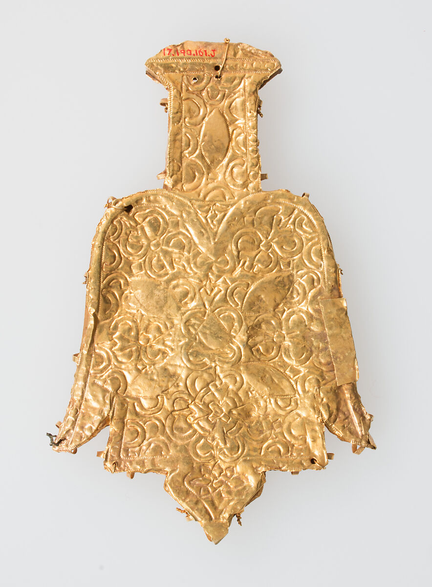 Elements from a Necklace, Gold, cloisonnè enamel, Spanish