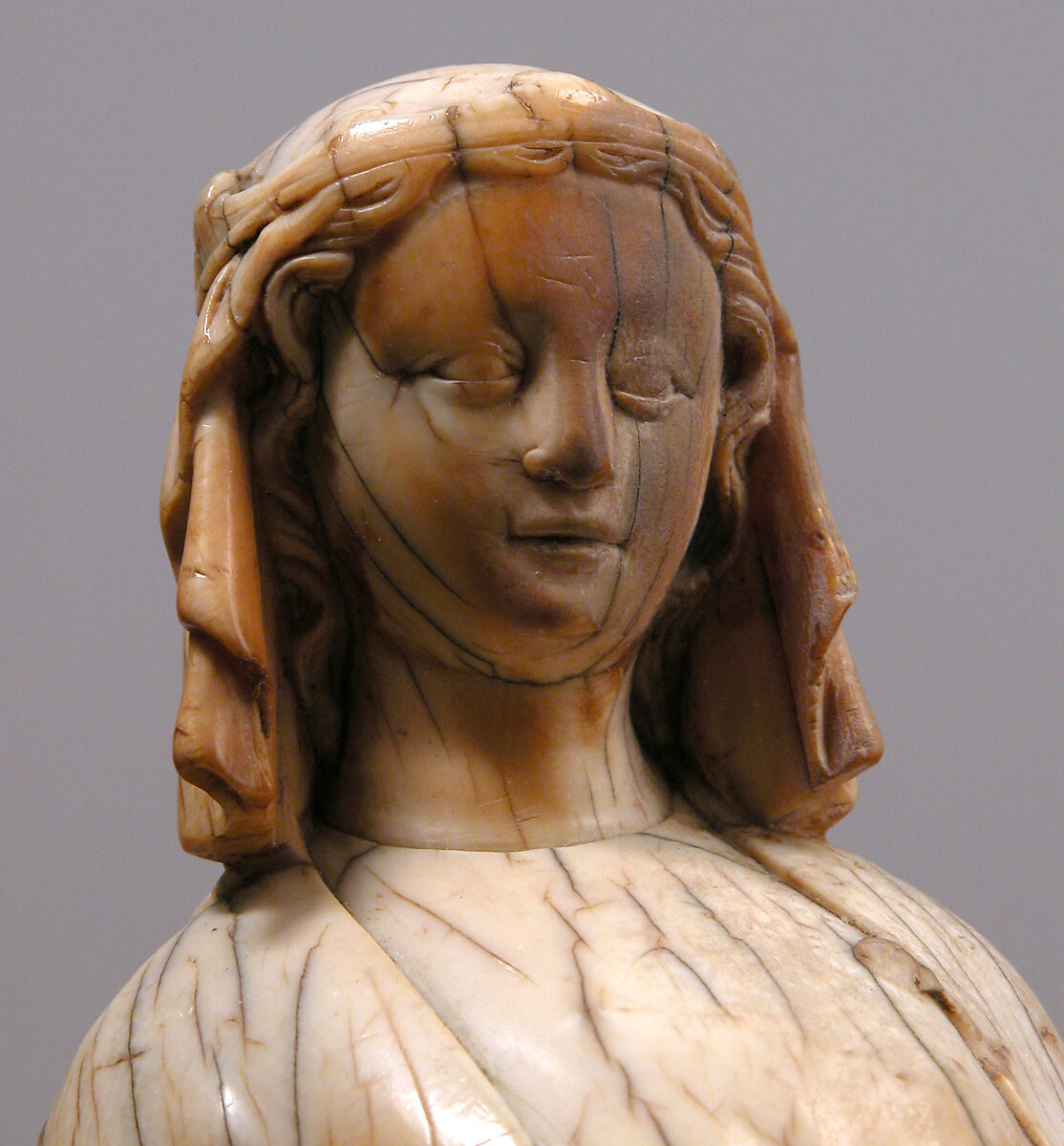 Standing Virgin and Child, Elephant ivory, North French