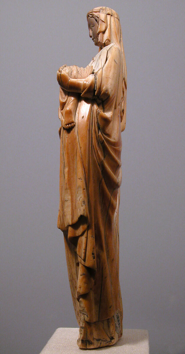 Standing Virgin and Child, Elephant ivory, North French