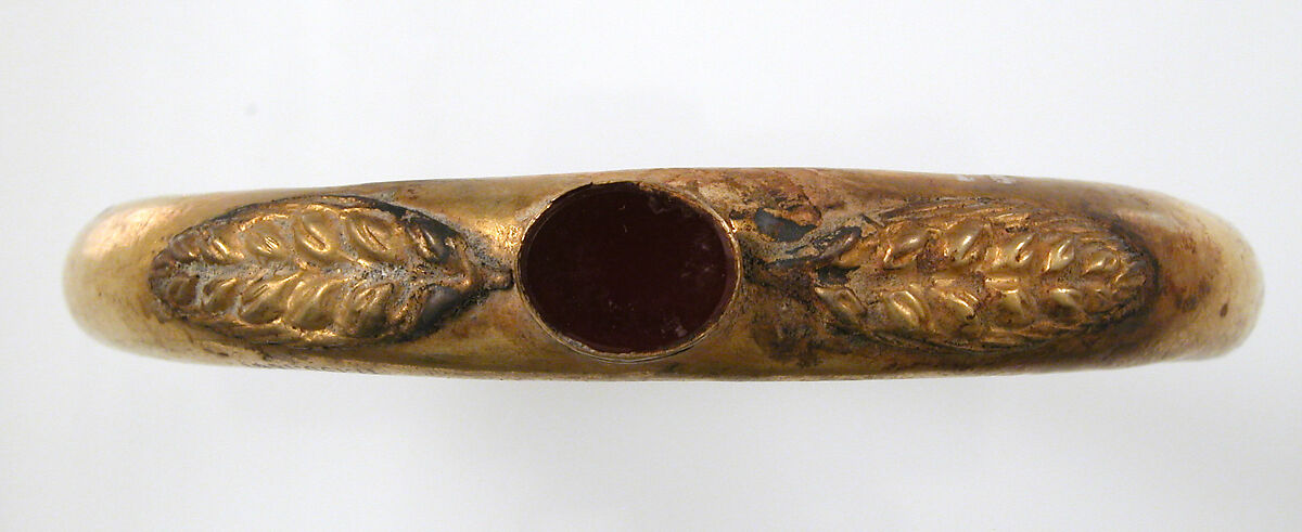 Bracelet, Gold, glass or stone setting, Roman