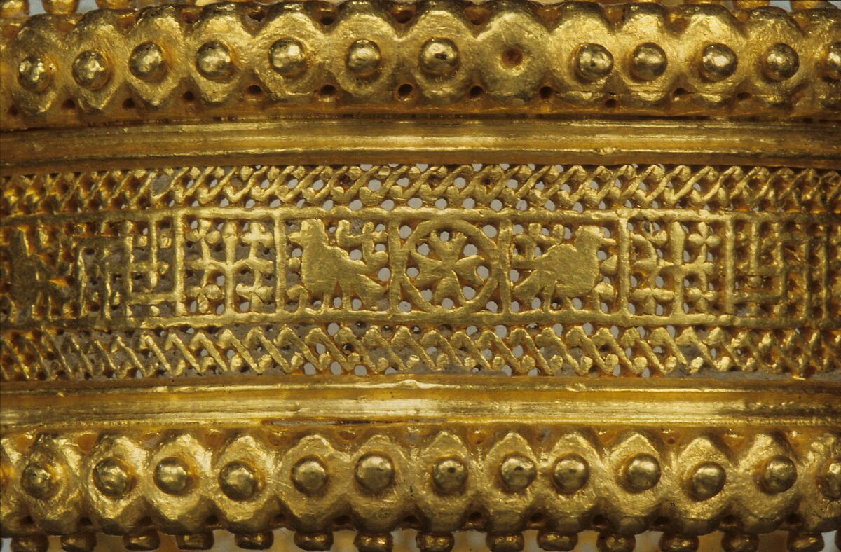 Bracelet (one of a pair), Gold, Byzantine