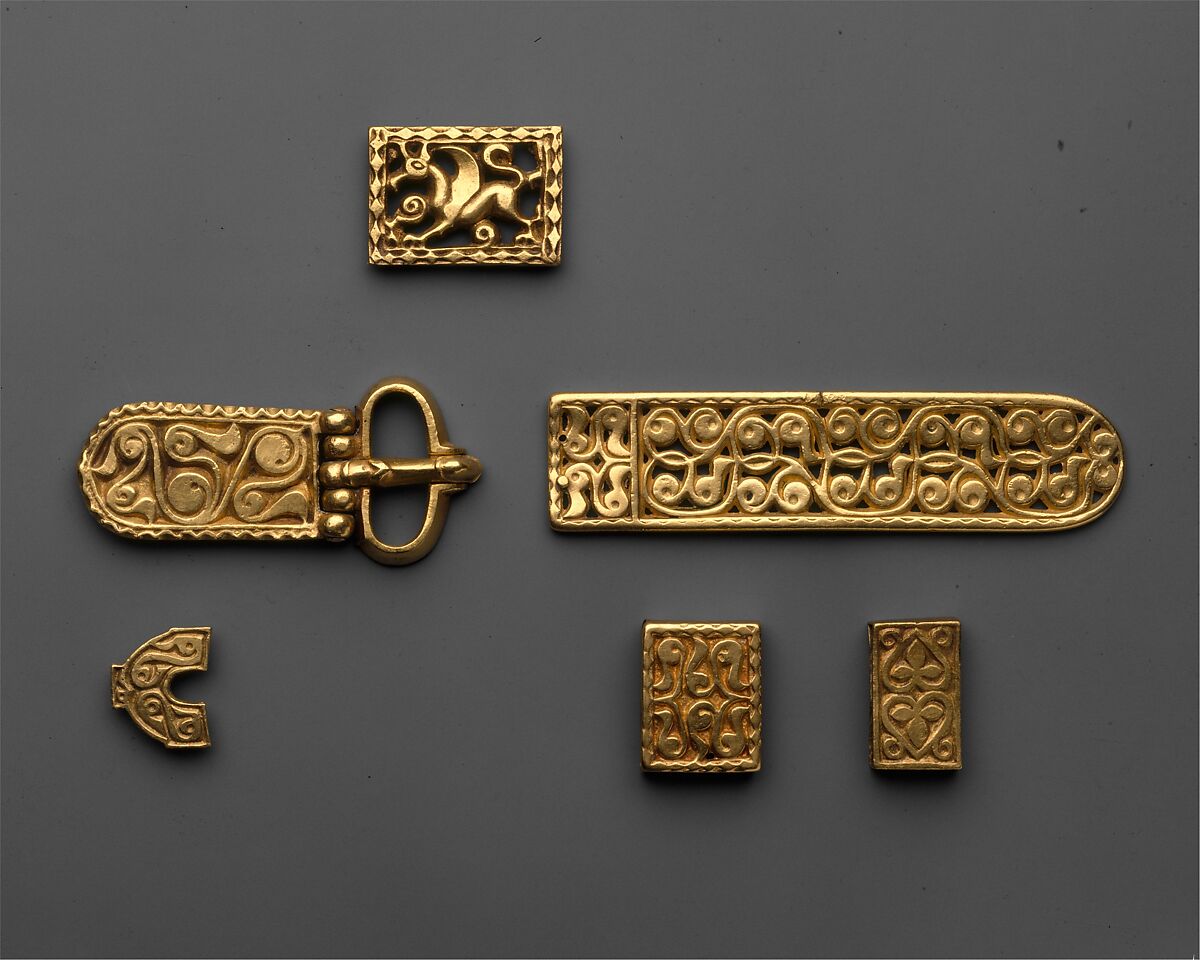 Gold Belt End, Gold, Avar