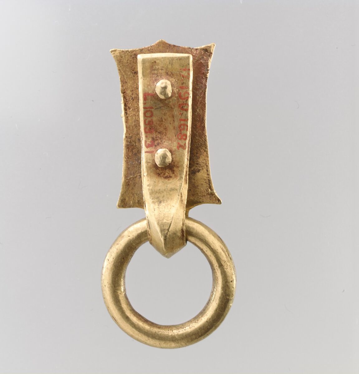 Gold Belt Mount with Loop, Gold, Avar