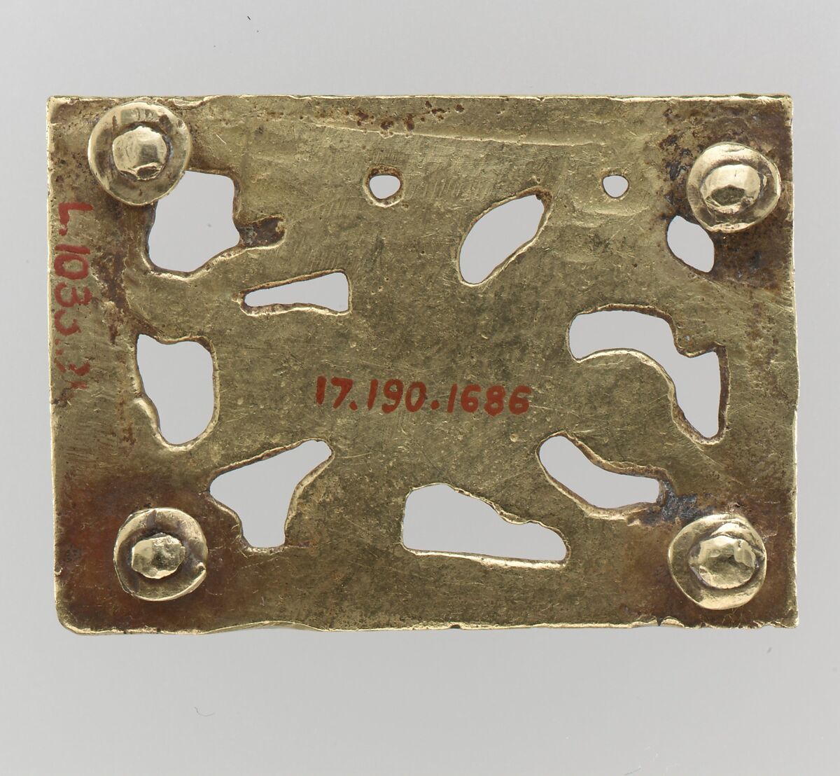 Gold Openwork Belt Mount, Gold, Avar