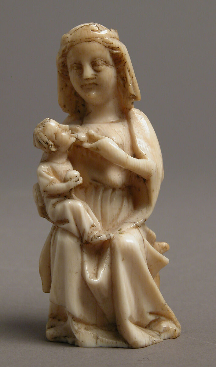 Virgin and Child, Ivory, French or German 