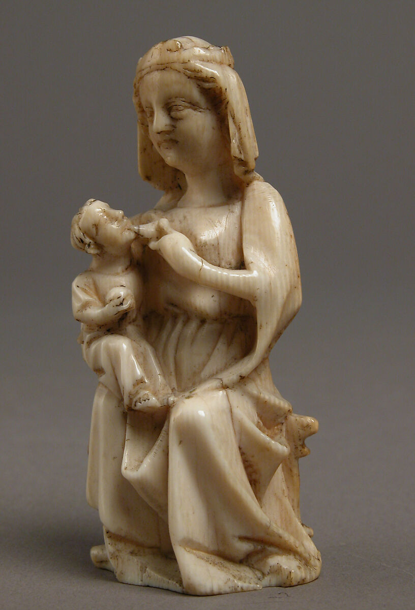 Virgin and Child, Elephant ivory, French or German