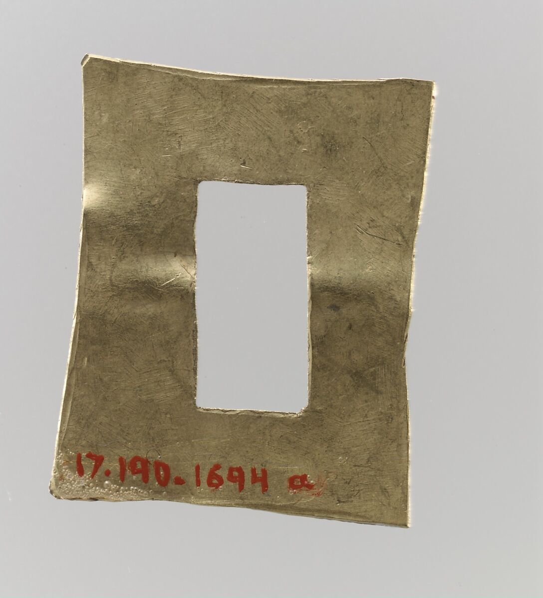 Gold Belt Mount with Rivet, Gold, Avar