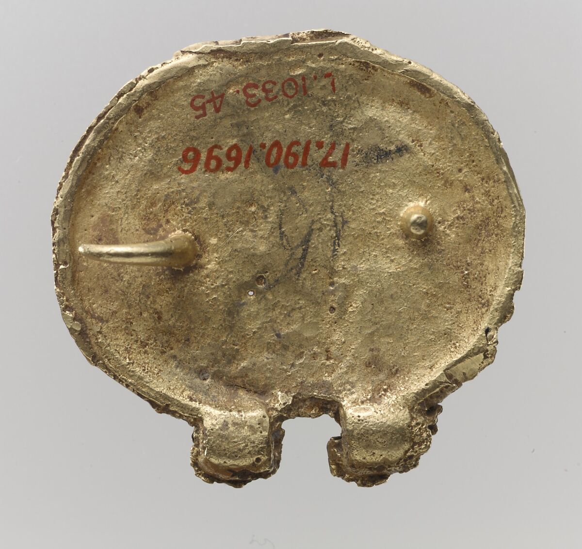 Gold Belt Mount (Miscast and Unfinished), Gold, cast., Avar