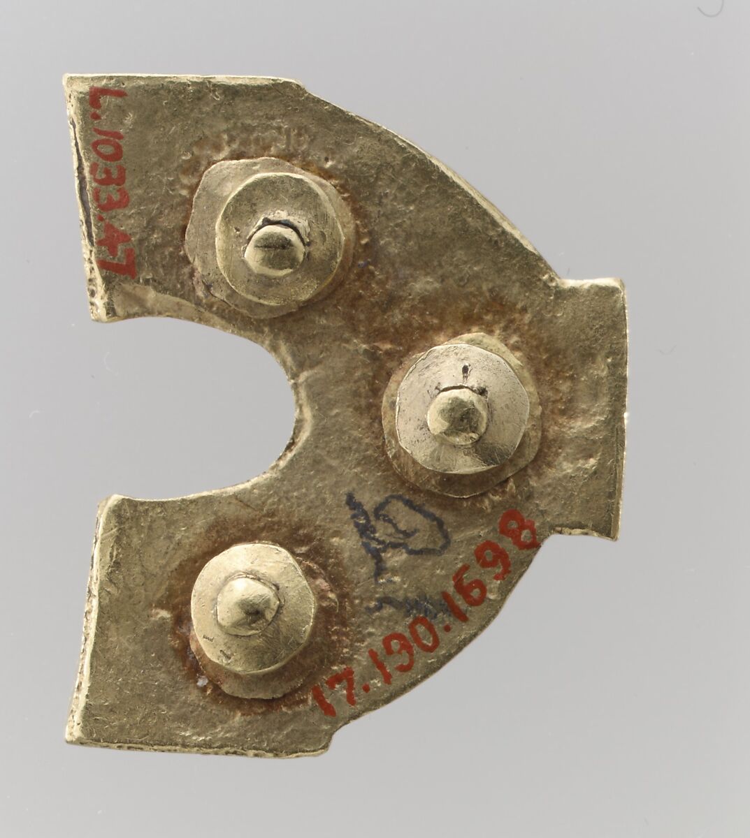 Gold Belt-Hole Guard, Gold, Avar