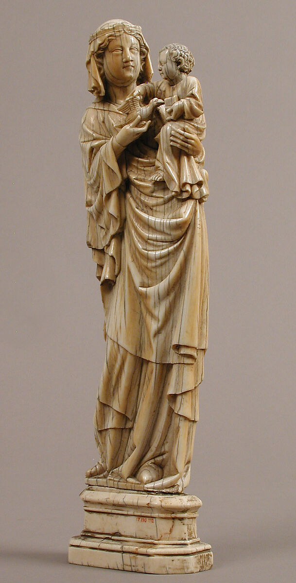 Virgin and Child, Ivory, North French 