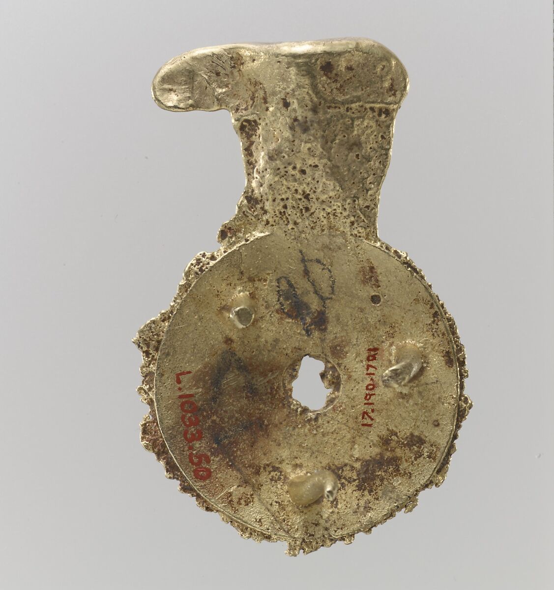 Gold Belt Mount (Miscast and Unfinished), Gold, Avar