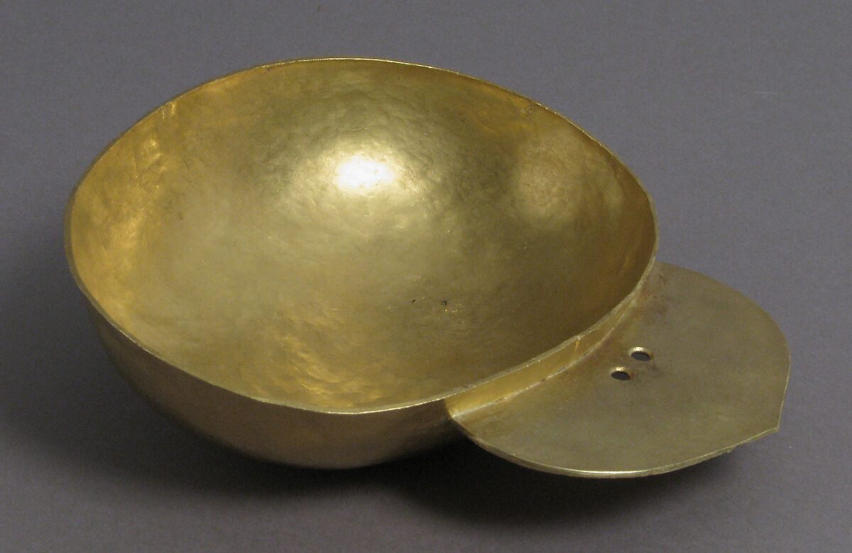 Gold Drinking Bowl with Handle, Gold, Avar