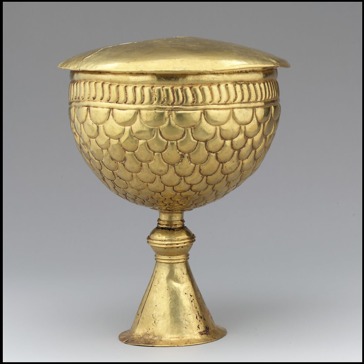 Goblet and Cover (?), Gold, Avar or Byzantine 