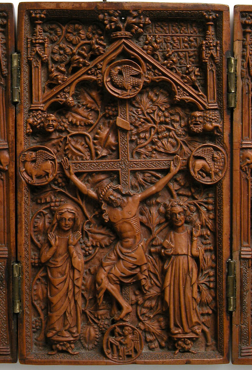 Crucifixion Triptych, Pearwood, German