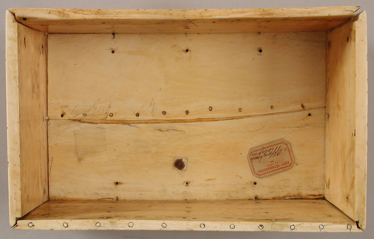 Box with Romance Scenes, Elephant ivory, French