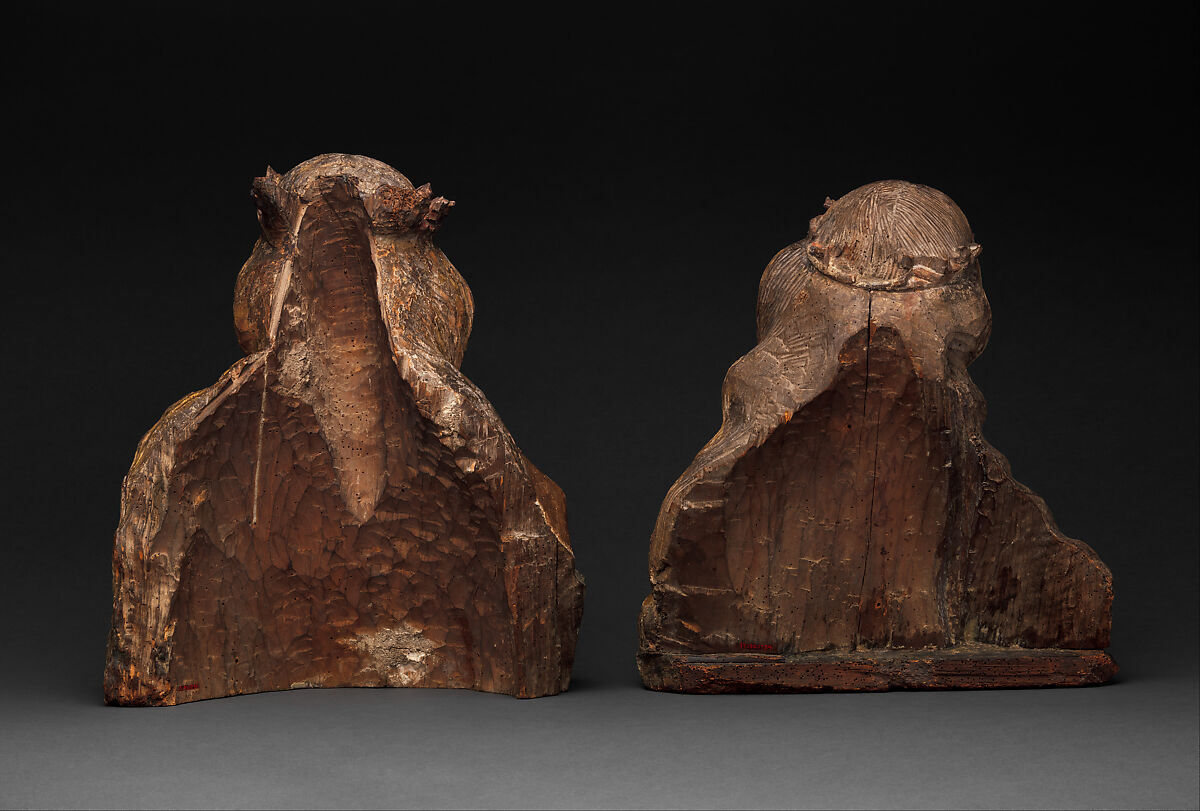 Reliquary Bust of Saint Catherine of Alexandria, Workshop of Niclaus Gerhaert von Leyden (North Netherlandish, active Strasbourg, ca. 1462–died 1473 Vienna), Walnut with paint and gilding; limewood base, German