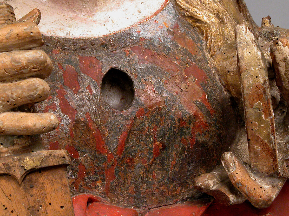 Reliquary Bust of Saint Catherine of Alexandria, Workshop of Niclaus Gerhaert von Leyden (North Netherlandish, active Strasbourg, ca. 1462–died 1473 Vienna), Walnut with paint and gilding; limewood base, German