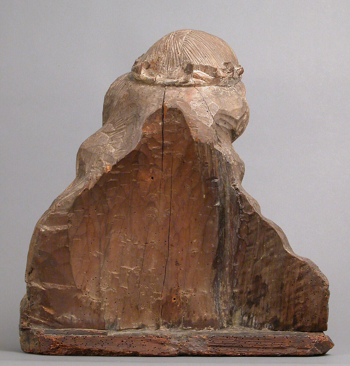 Reliquary Bust of Saint Catherine of Alexandria, Workshop of Niclaus Gerhaert von Leyden (North Netherlandish, active Strasbourg, ca. 1462–died 1473 Vienna), Walnut with paint and gilding; limewood base, German