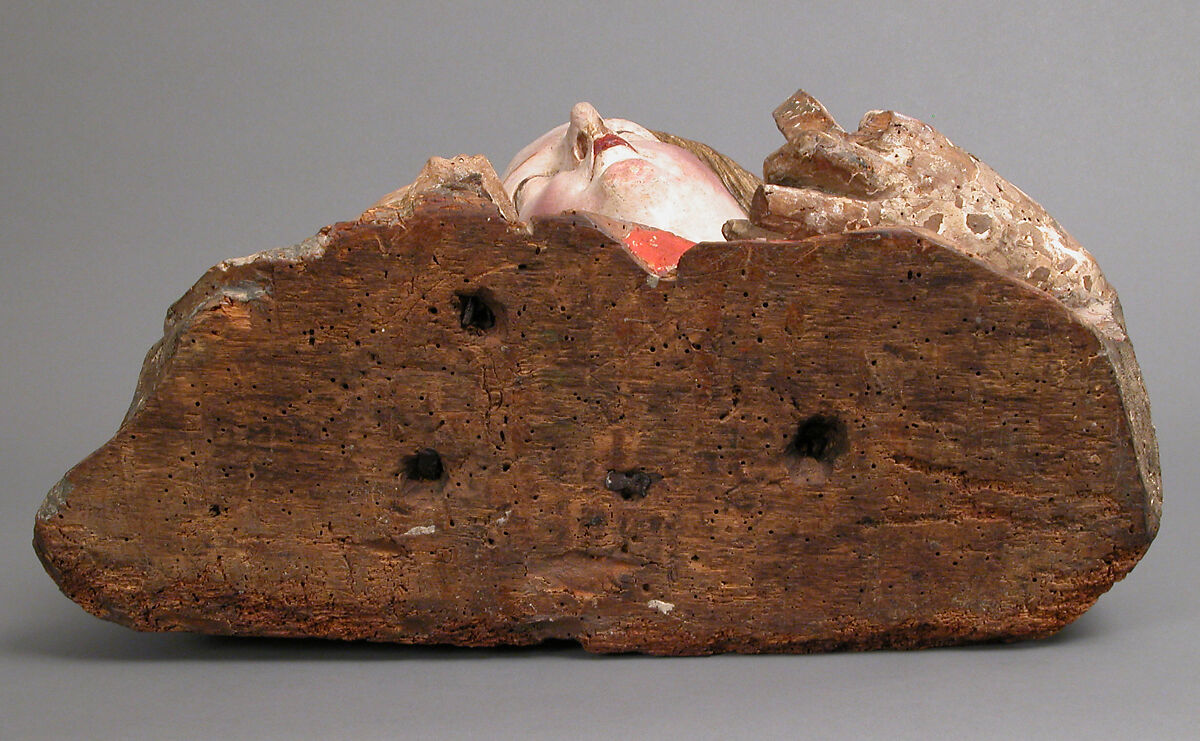 Reliquary Bust of Saint Catherine of Alexandria, Workshop of Niclaus Gerhaert von Leyden (North Netherlandish, active Strasbourg, ca. 1462–died 1473 Vienna), Walnut with paint and gilding; limewood base, German